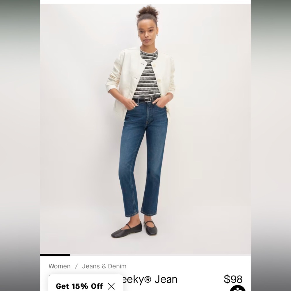 Everlane the cheeky Jean size 28 regular